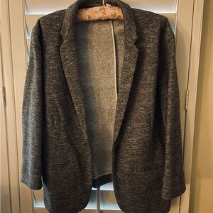 Gray Casual Blazer